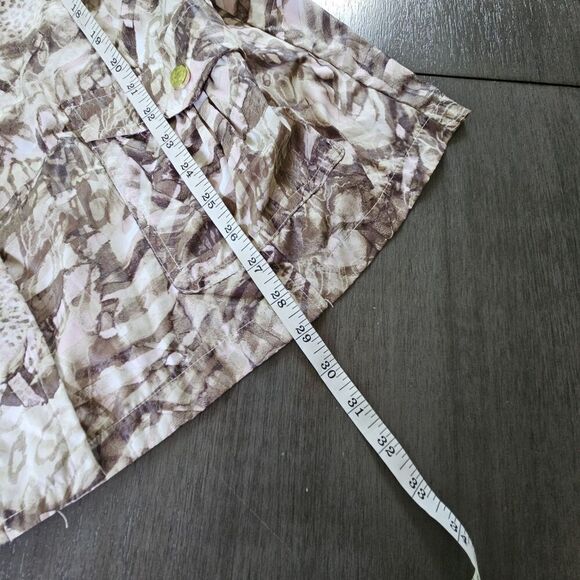 Chico's Zenergy Animal Print Polyester Zip-Front Windbreaker Rain Jacket XL (3) - Picture 4 of 9